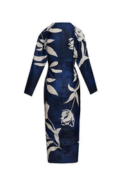 Eva | Sun Escape Unique Print Dolman Midi Dress
